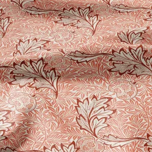 100% linen Victorian prints fabric - William Morris red floral print fabric 2460