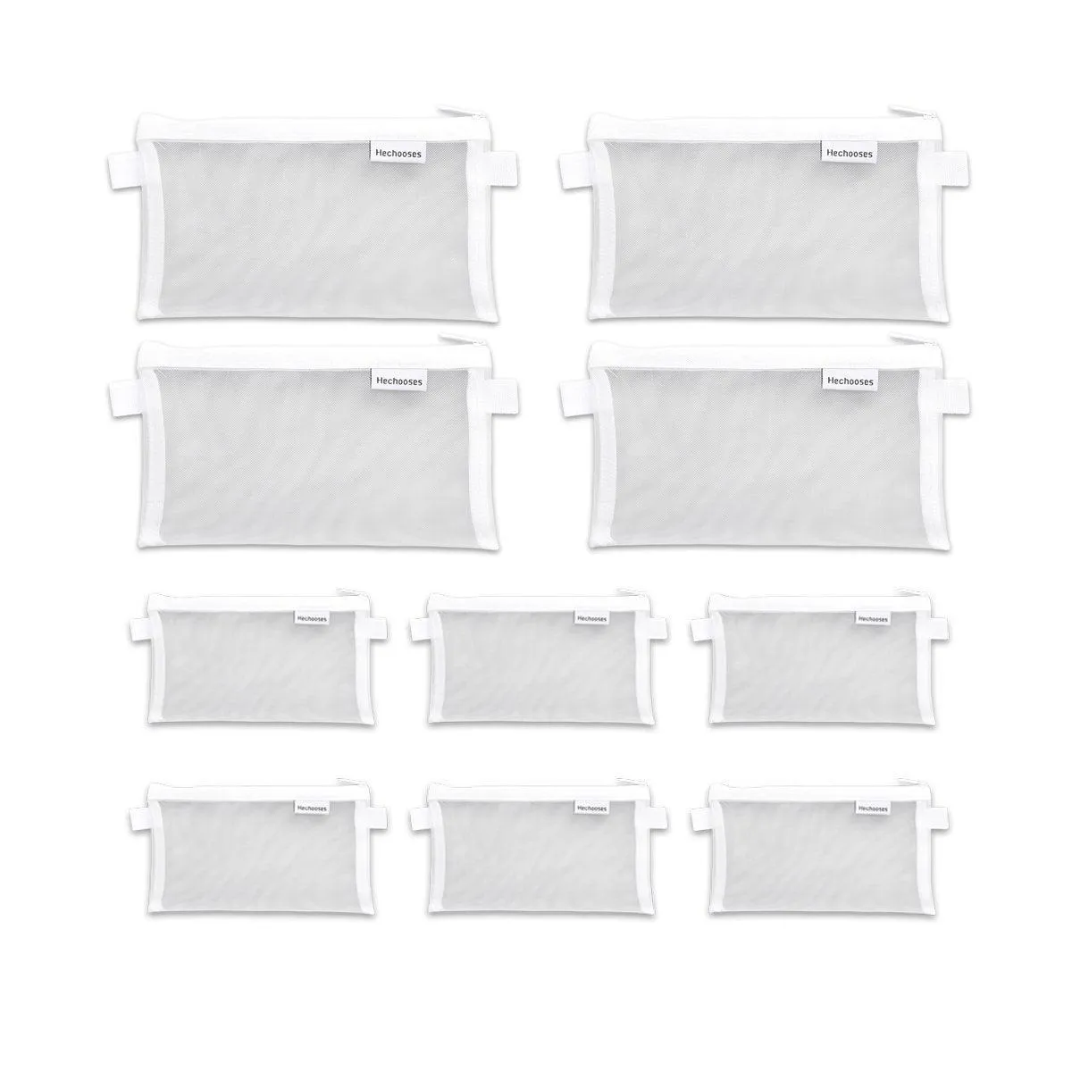 10PCS Clear Mesh Pencil Case Pen Cosmetic Makeup Storage Bag Organizer Pouch