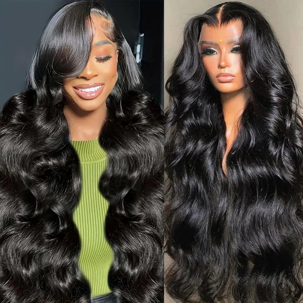 13x6 HD Lace Front Wigs Human Hair 28 Inch Body Wave Lace Front Wigs Human Hair Pre Plucked 200% Density Transparent Lace Frontal Wigs Human Hair Lace Front Wigs Baby Hair Human Hair Wig for Women