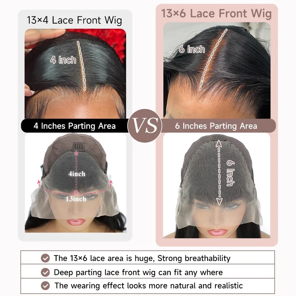 13x6 HD Lace Front Wigs Human Hair 28 Inch Body Wave Lace Front Wigs Human Hair Pre Plucked 200% Density Transparent Lace Frontal Wigs Human Hair Lace Front Wigs Baby Hair Human Hair Wig for Women