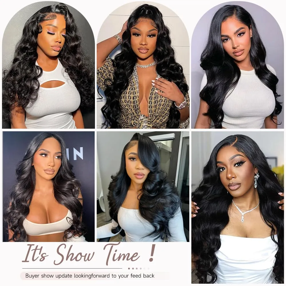 13x6 HD Lace Front Wigs Human Hair 28 Inch Body Wave Lace Front Wigs Human Hair Pre Plucked 200% Density Transparent Lace Frontal Wigs Human Hair Lace Front Wigs Baby Hair Human Hair Wig for Women