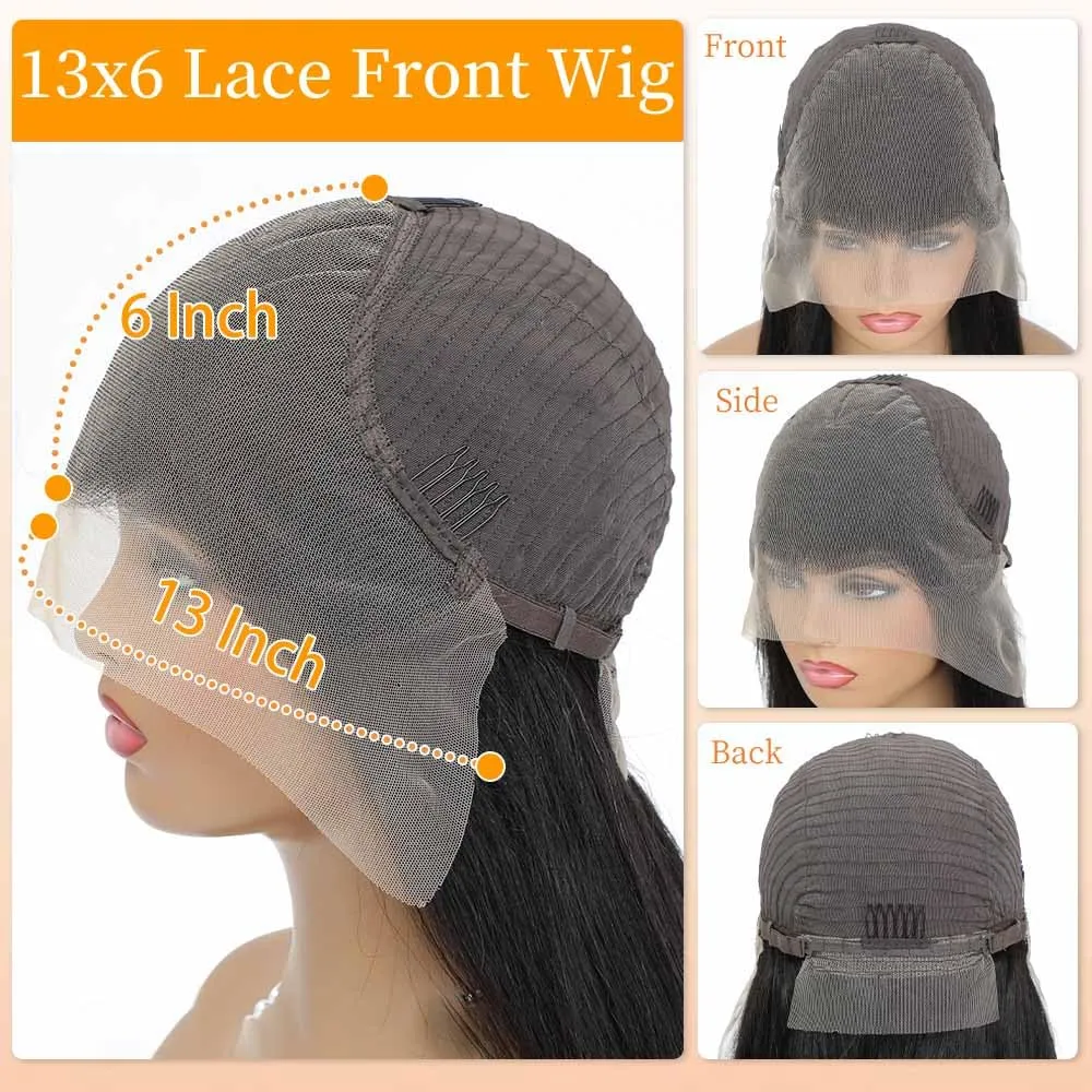 13x6 Lace Front Wigs Human Hair 28 Inch 210% Density Body Wave HD Lace Front Wigs Human Hair Pre Plucked Frontal Wigs Human Hair Baby Hair for Women