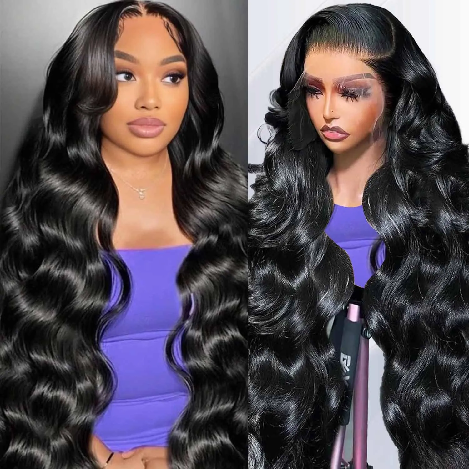 13x6 Lace Front Wigs Human Hair 28 Inch 210% Density Body Wave HD Lace Front Wigs Human Hair Pre Plucked Frontal Wigs Human Hair Baby Hair for Women