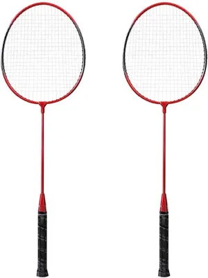 2 Player Badminton Racket Set Indoor Outdoor Sports Students Practice Badminton Racquet with Cover Bag