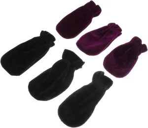 2 Sets Piano Foot Sustain Pedal Covers Velvet Piano Pedal Cover Musical Instruments Accessories Scratch Resistant Elastic Band for Easy Fit
