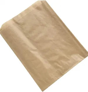200 Plain Natural Kraft Sandwich Bag - Ideal for Pretzels and Sandwiches - Made in USA - 6.5 x 1 x 8