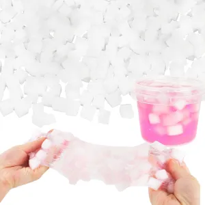 2000 Pcs Jelly Cubes White Jelly Cubes Bulk Jelly Cubes Charms Accessories Stuff Toys for DIY Art Crafts Birthday Party Favors