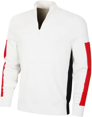 2023 J.Lindeberg Clide Knitted Golf Pullover White Medium