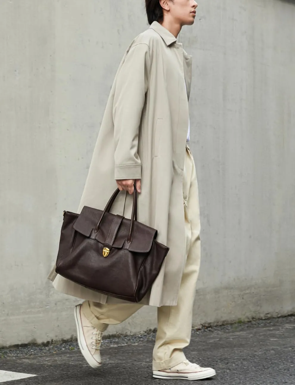 2025 Messenger Handbag Women's Trendy Hand Soft Leather Large Capacity Work Handbag