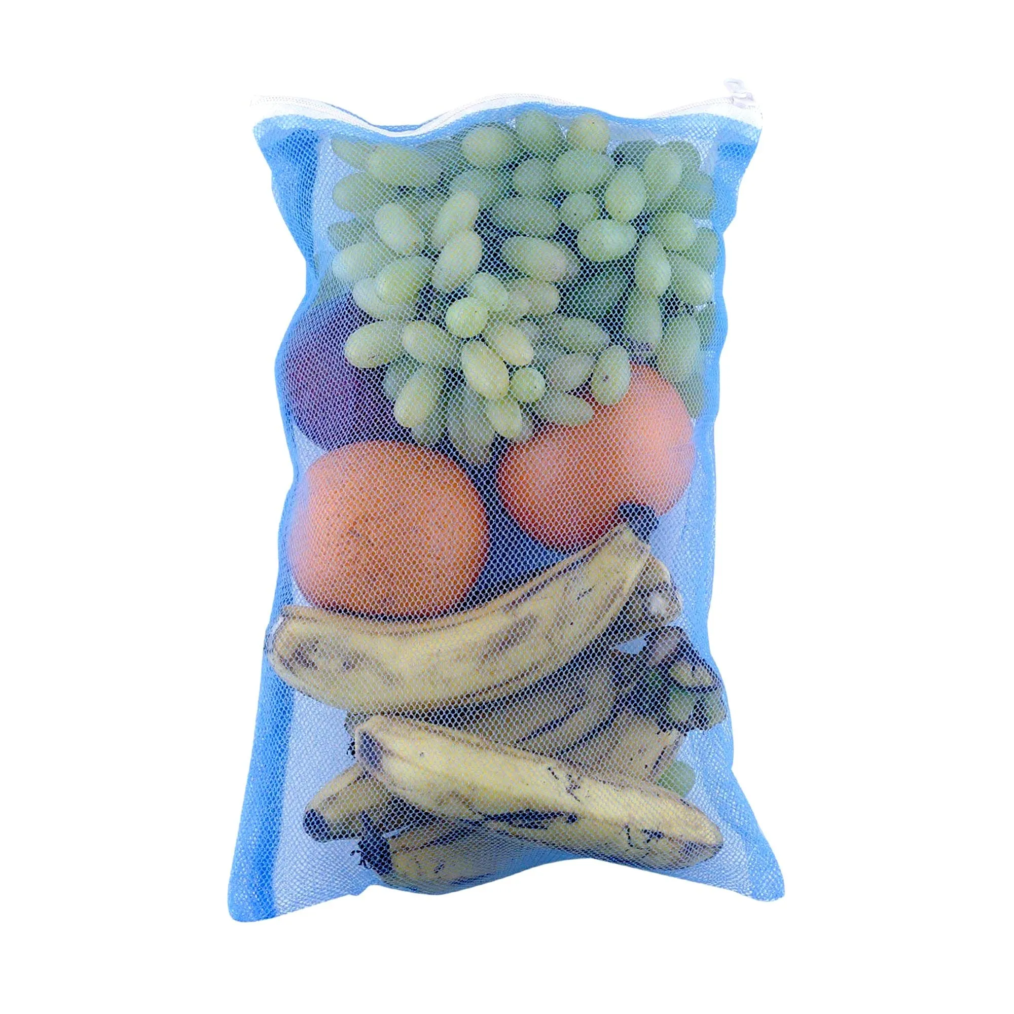 2279 Fridge Bags for Fruits and Vegetables with Zip Net (Multicolour)