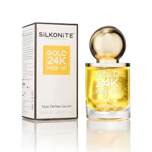 24K Gold Hair Oil – Deep Nourishing Serum for Curly, Frizzy & Color-Treated Hair, Salon-Grade Shine & Repair, No-Rinse Formula, 1.69oz