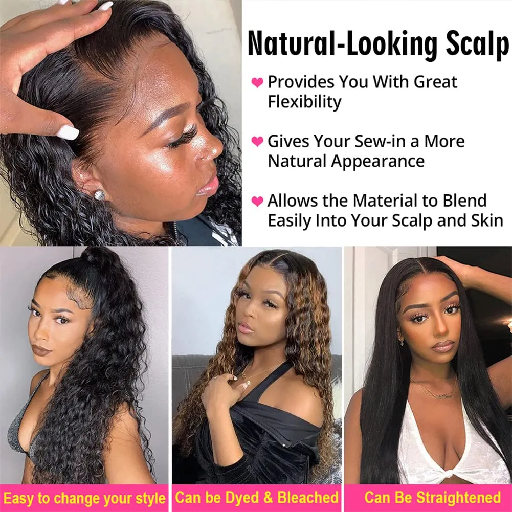 28 Inch Deep Wave Lace Front Wigs Human Hair 180% Density HD Transparent Glueless Curly Wig Human hair Pre Plucked with Baby Hair Deep Wave Wig 13x6 Lace Frontal Wigs for Women Human Hair