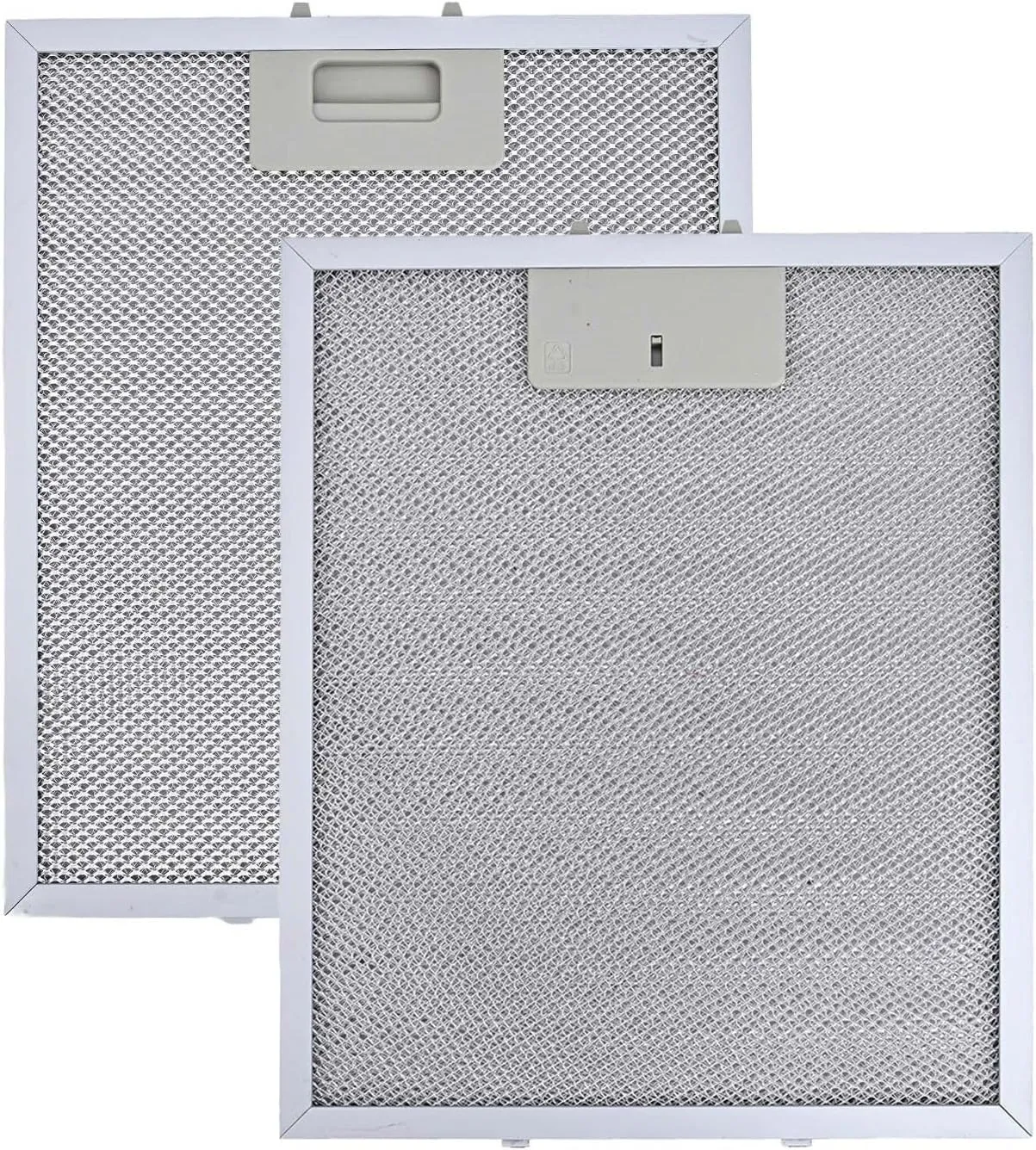 2Pcs Range Hood Filter Replacement, Metal Grease Filter For RANGEMASTER Cooker Hood, 5-Layer Silver Aluminum Extractor Fan Filter, Mesh Stove Hood Vent Filter, 300X250x9mm