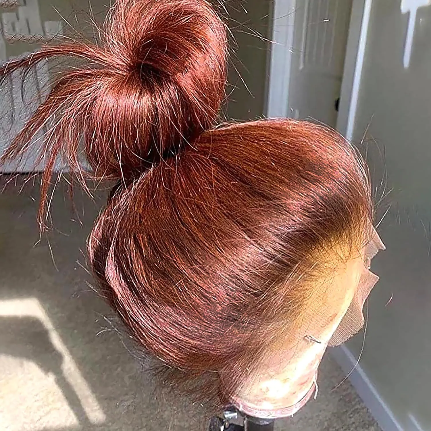 30 Inch Reddish Brown 180 Density Body Wave HD Lace Frontal Wigs Human Hair 13X6 Lace Front Wigs Human Hair 350# Body Wave Human Hair Wig Pre Plucked for Women Human Hair Wig