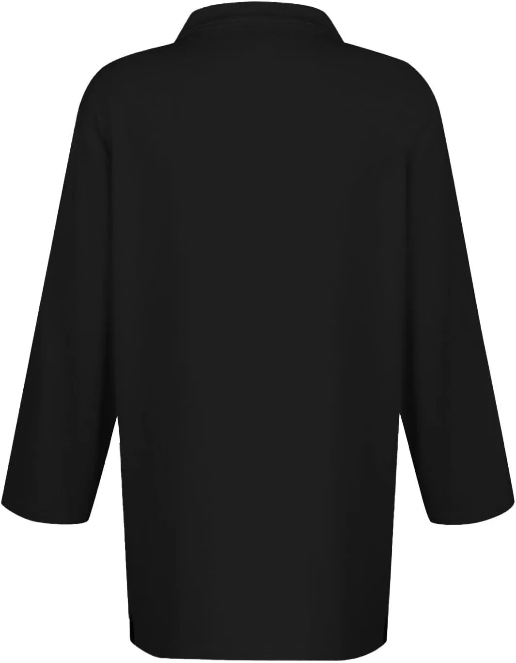 3/4 Sleeve Work Polo Shirts for Women 2024 Fall V-Neck Button-Down Pullover Top Casual Slim Fit Athletic Golf T Shirt