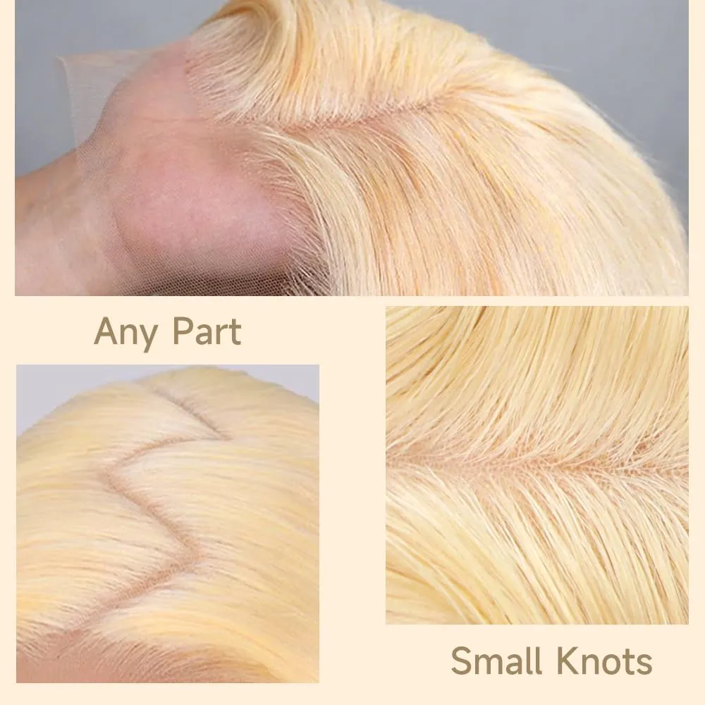 613 13x6 Lace Front Wig Human Hair 28 Inch 210 Density Blonde Wig Human Hair Body Wave Lace Front Wigs Human Hair Pre Plucked 613 HD Lace Front Wigs Human Hair