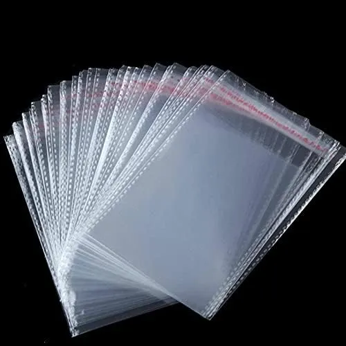 6.5x12 inches : Transparent Bag Plastic Poly Bag Sealable | Used for Gift Packing BOPP Poly Bags Self Adhesive Pack of (1000)