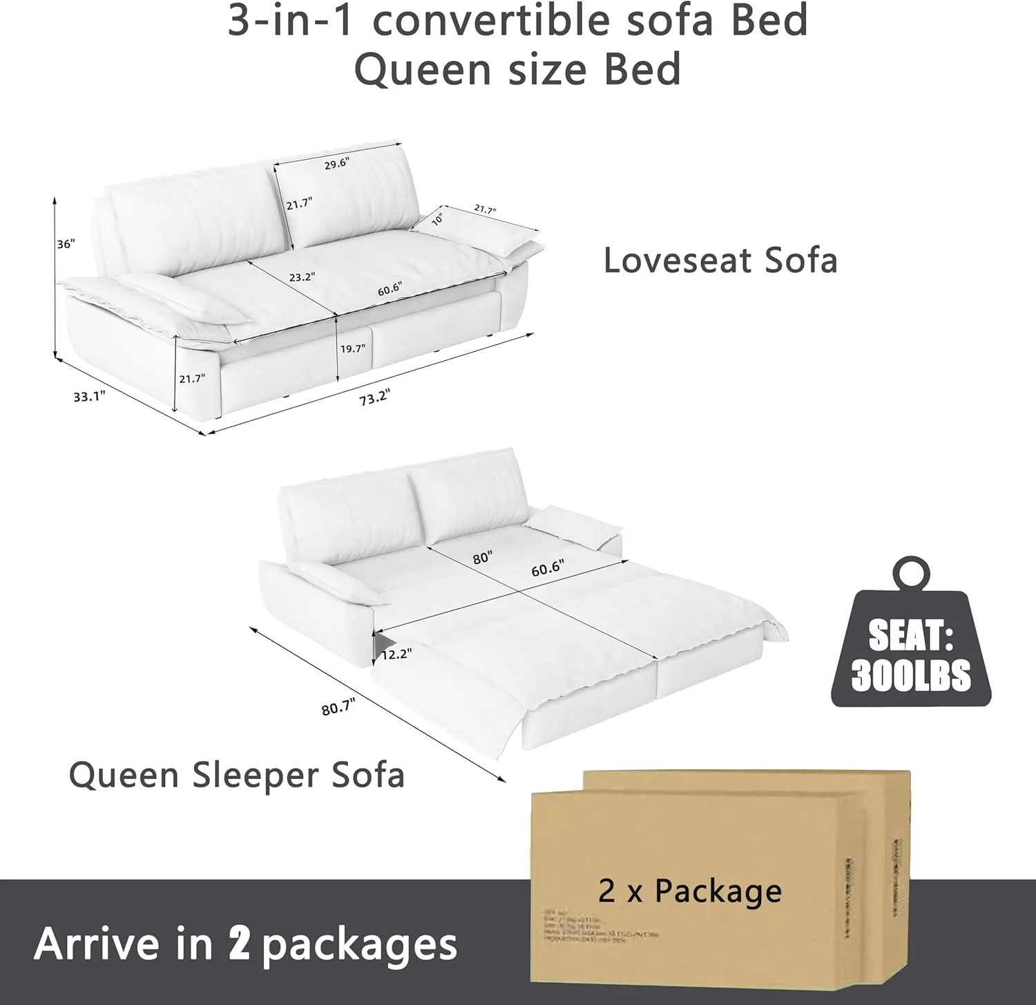 70.1" Futon Sofa Bed Queen Size, Pull Out Bed, 3-in-1 Convertible Sleeper Sofa with 2 Soft Pillows, Modern Velvet Futon Couch for Living Room, Small Space, Apartment, Bedroom, Grey