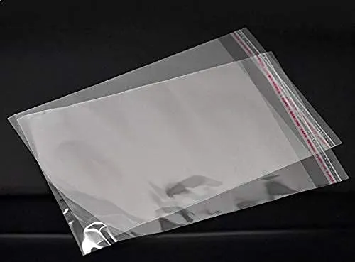 7.5x14 Inches : Self Adhesive Resealable BOPP Clear Poly Plastic Pouch Bag Clear Transparent bags Pack Of (1000)