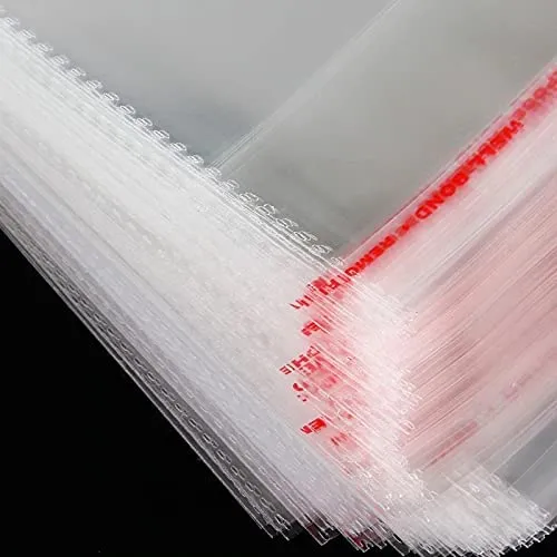 7.5x14 Inches : Self Adhesive Resealable BOPP Clear Poly Plastic Pouch Bag Clear Transparent bags Pack Of (1000)