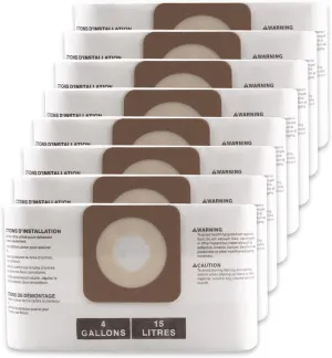 8 Pack 43270 Vacuum Bags for Craftsman 4 Gallon Shop Vac CMXEVBE17612 and DeWALT DXV04T 4 Gallon Vac, Replacement Part# CMXZVBE43270 Fine Dust Collection Bags