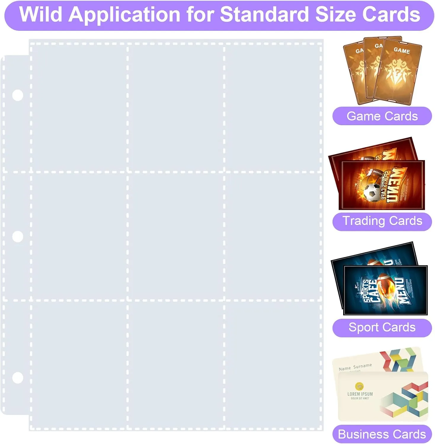 900 Pockets Trading Card Binder, PU Cover Zipper Card Collection Album, Sturdy Card Folder Holder for MTG, TCG, Game Cards, Sports Cards
