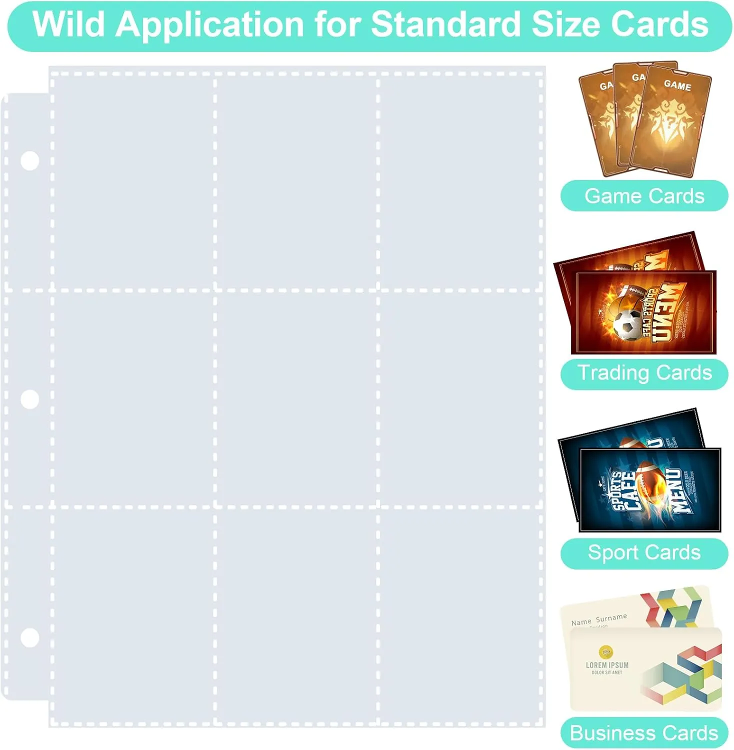 900 Pockets Trading Card Binder, PU Cover Zipper Card Collection Album, Sturdy Card Folder Holder for MTG, TCG, Game Cards, Sports Cards