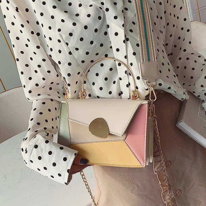 Abigail – Geometric Pattern Compact Crossbody Bag