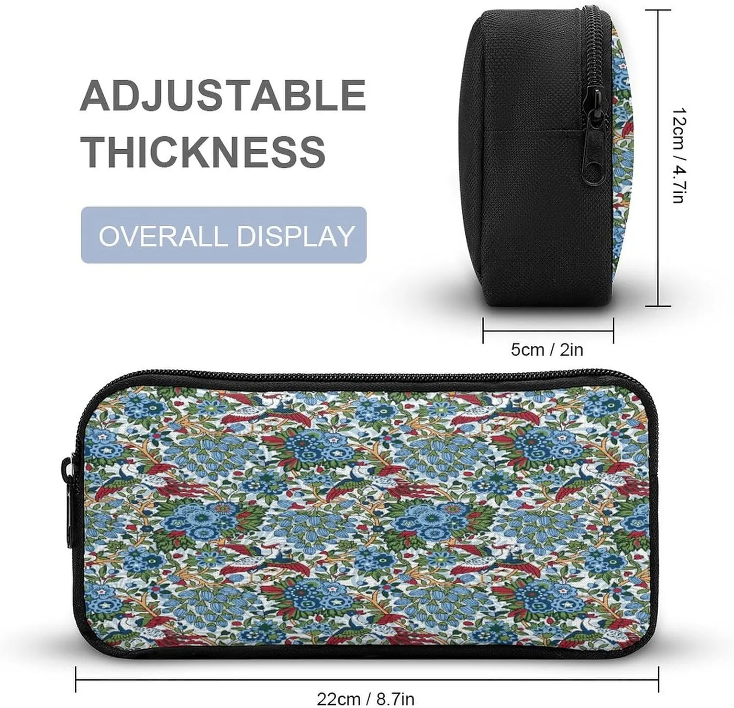 Abstract Boho William Morris Art Bags Set Backpack For Work Hiking Lunch Bag Travel Unisex Bags