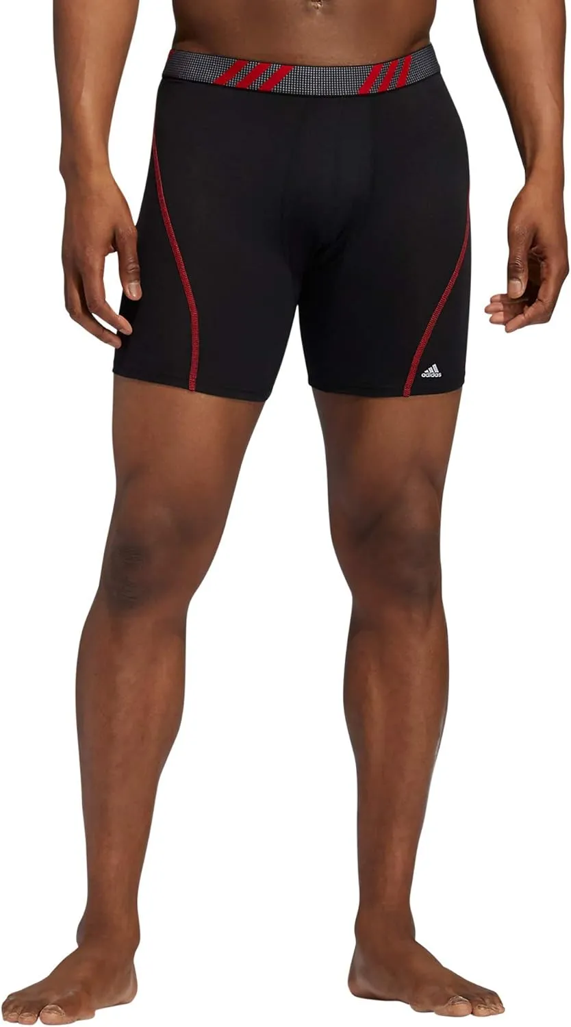 adidas Men's Sport Performance Mesh Boxer Brief Underwear (3-Pack)