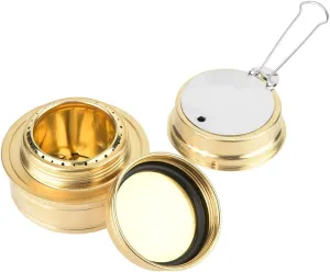 Adjust Flame Portable Alcohol Stove Burner, Lightweight Outdoor Camping BBQ for Ease of Use, with Foldable Handle and Efficient Design, Compact and Lightweight, Portable, with (Green)