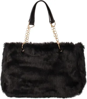 Aisa Choice Women's Faux Fur Tote Purse Furry Leopard Large Capacity Shoulder Bag Satchel Handbag …