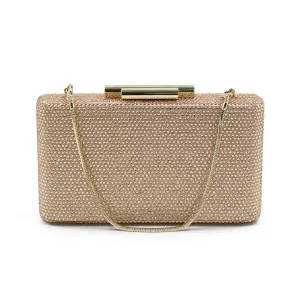 Alexa Crystal Clutch (Rose Gold)