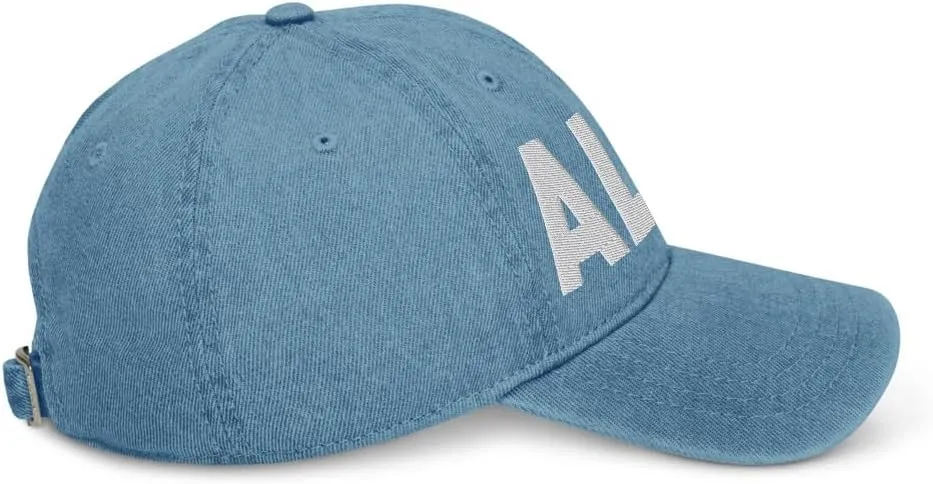 ALO Airport Hat (Embroidered Denim Cap) Flying to Waterloo Airport Gift