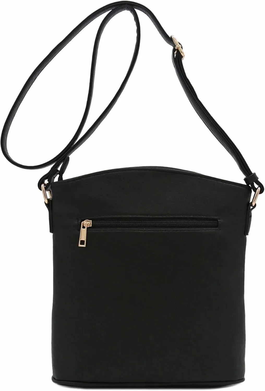 ALYSSA Triple Zip Pocket Large Crossbody Bag