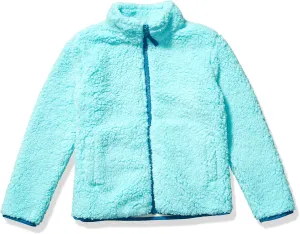 Amazon Essentials Girls and Toddlers' Sherpa Fleece Full-Zip Jacket