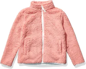 Amazon Essentials Girls and Toddlers' Sherpa Fleece Full-Zip Jacket