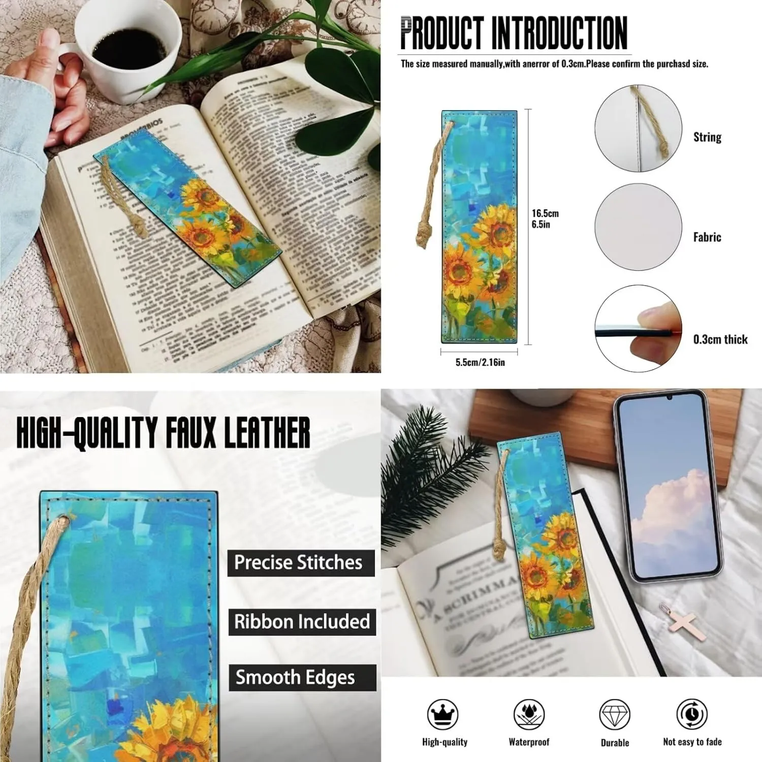 American Flag Bible Covers for Women Bible Carrying Case with Bookmark ZipperedChurch Bag Bible Protective