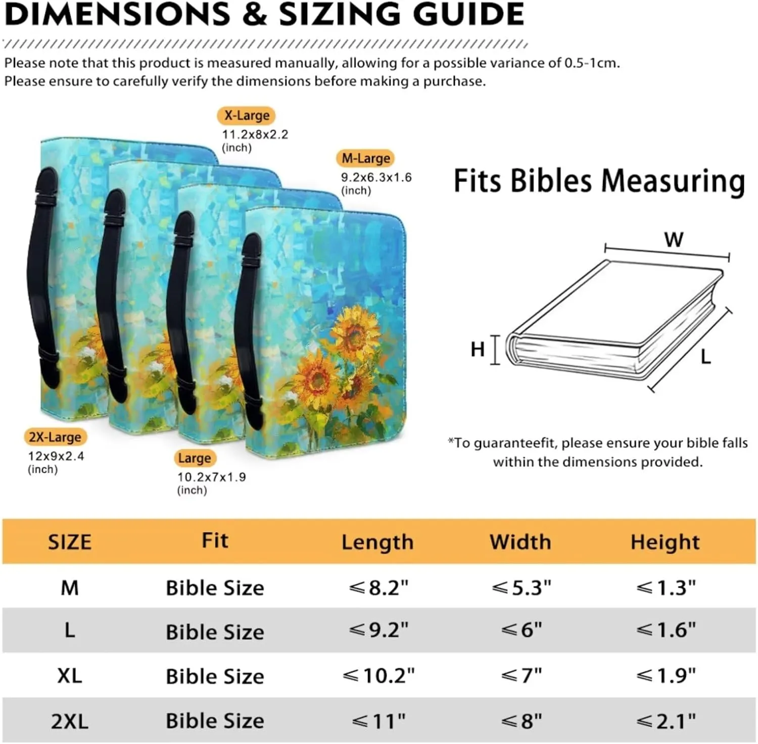 American Flag Bible Covers for Women Bible Carrying Case with Bookmark ZipperedChurch Bag Bible Protective