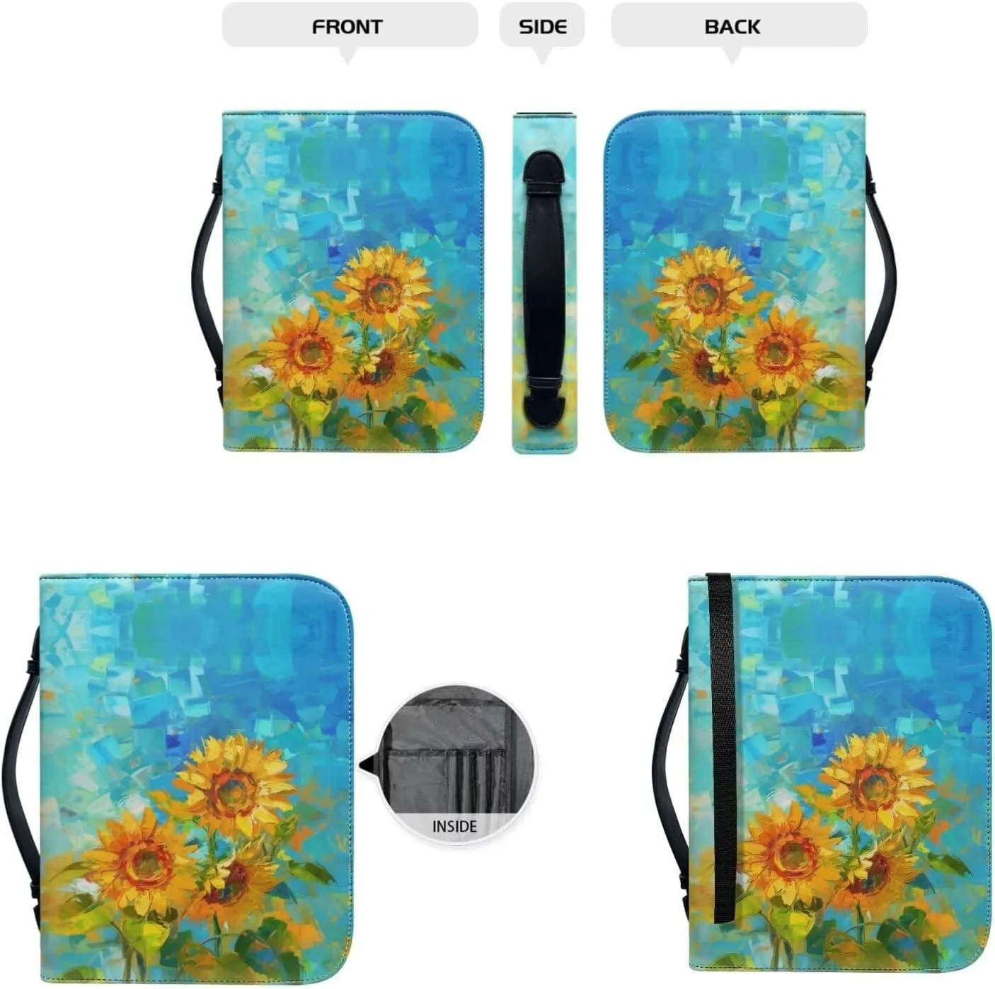 American Flag Bible Covers for Women Bible Carrying Case with Bookmark ZipperedChurch Bag Bible Protective
