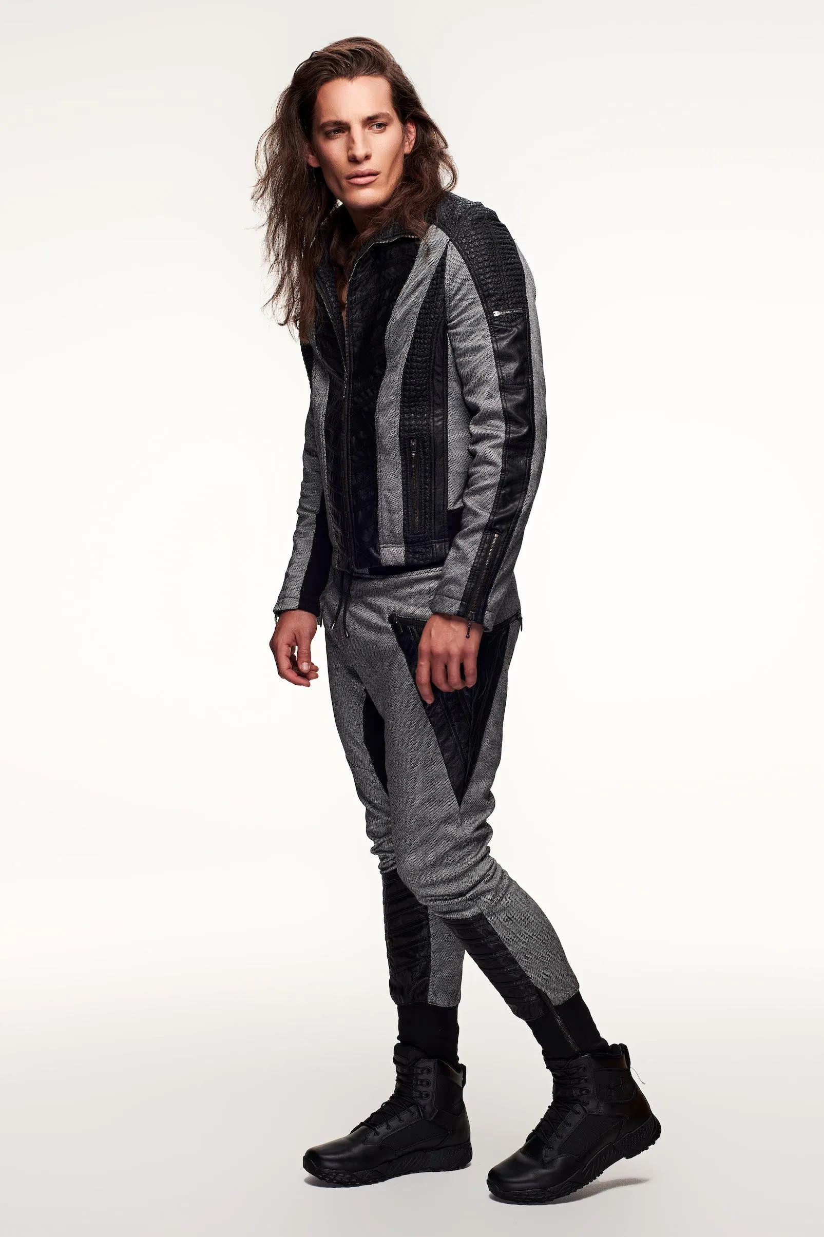 Anakin Jacket – Speckled Men's Leather Festival Jacket