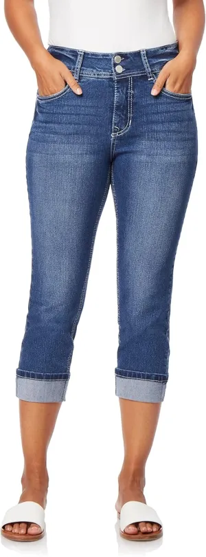 Angels Forever Young Women's Curvy Crop Jeans