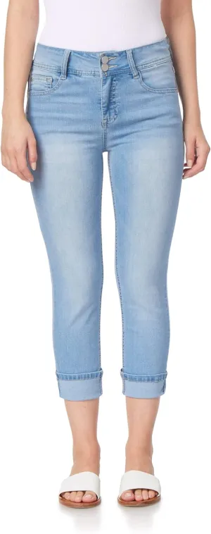 Angels Forever Young Women's Curvy Crop Jeans