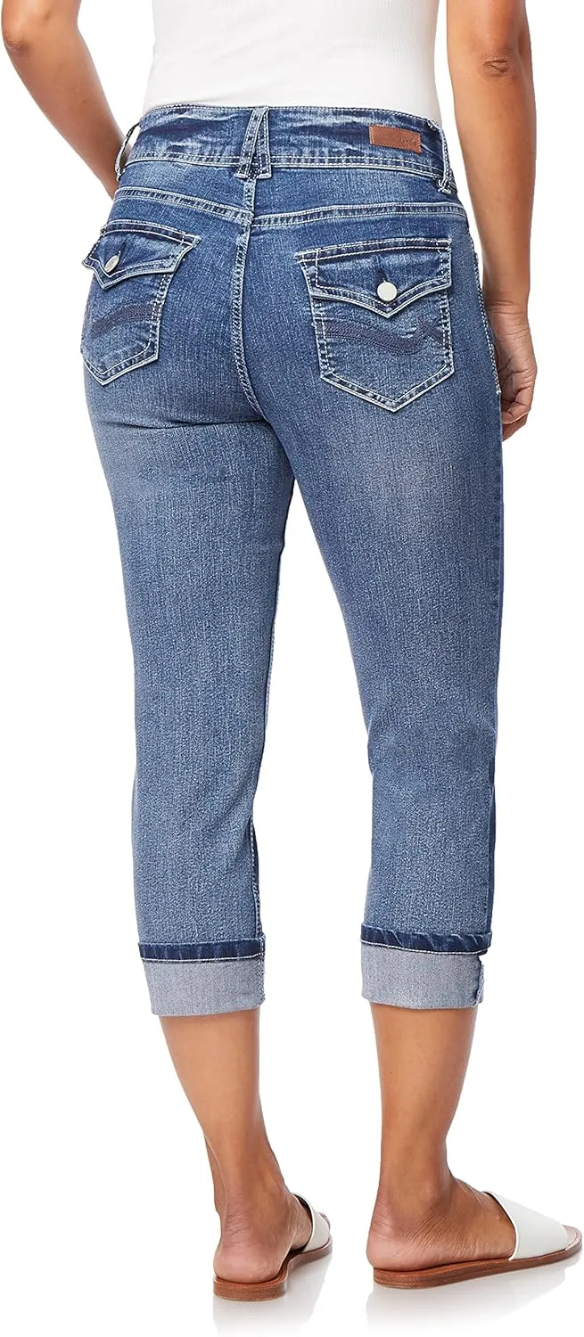 Angels Forever Young Women's Curvy Crop Jeans