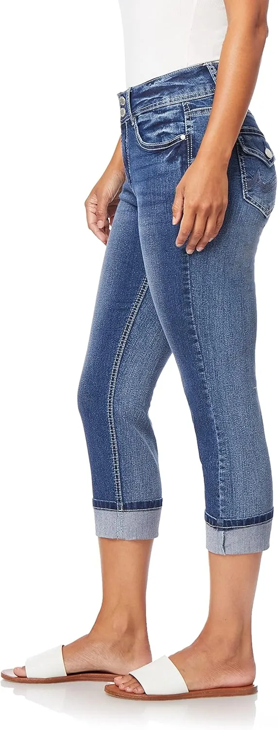 Angels Forever Young Women's Curvy Crop Jeans
