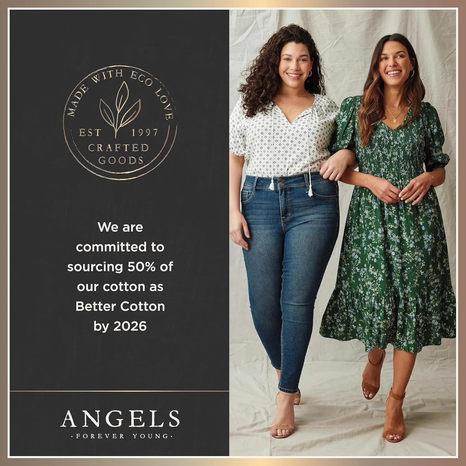 Angels Forever Young Women's Curvy Crop Jeans