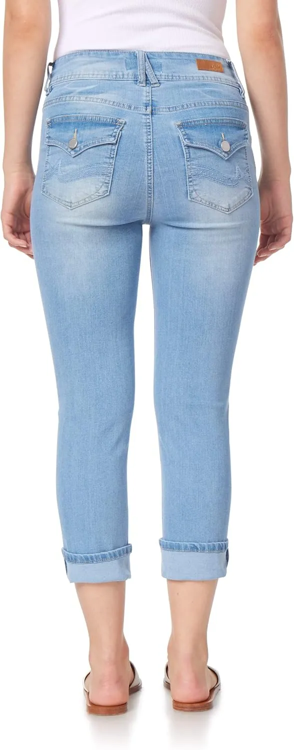 Angels Forever Young Women's Curvy Crop Jeans