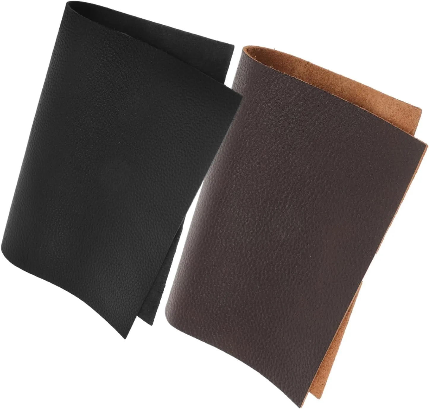 Angoily 2pc Faux Leather Sheets for Crafts DIY Projects Leather for Sofa Making Hat Bag Jewelry