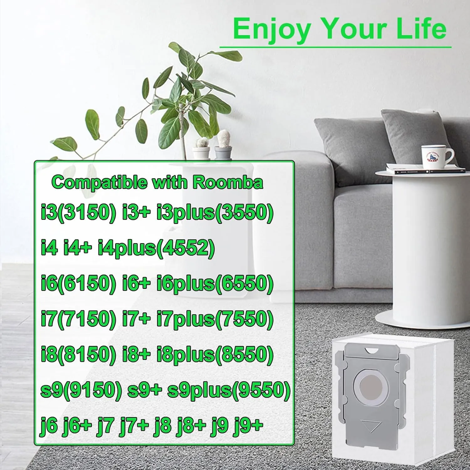 ApexOne 16 Packs Vacuum Bags for iRobot Roomba Clean Base i7, i7 , i8, i8 , i3, i3 , i4, i4 , i5, i5  i6, i6 , j5, j5 , j6, j6 , j7, j7 , j8, j8 , s9, s9 , j9, j9  Auto-empty Dirt Disposal Cleaners