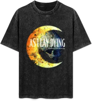 As I Lay Dying Shadows are Security Men's Women's Short Sleeve Soft Washed Cotton T-Shirt